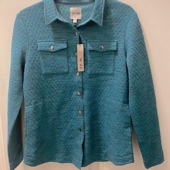 NEW Quilted Shirt Jacket Shacket S - Picture 5 of 8